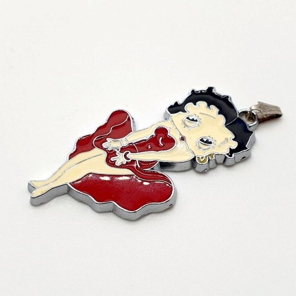 Betty Boop Necklace Braclet Keychain Charm Red Dress Marilyn Monroe Oopse - Picture 1 of 6